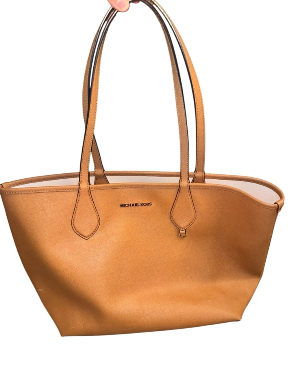Michael Kors Tan Leather Tote Bag with Double Shoulder Straps